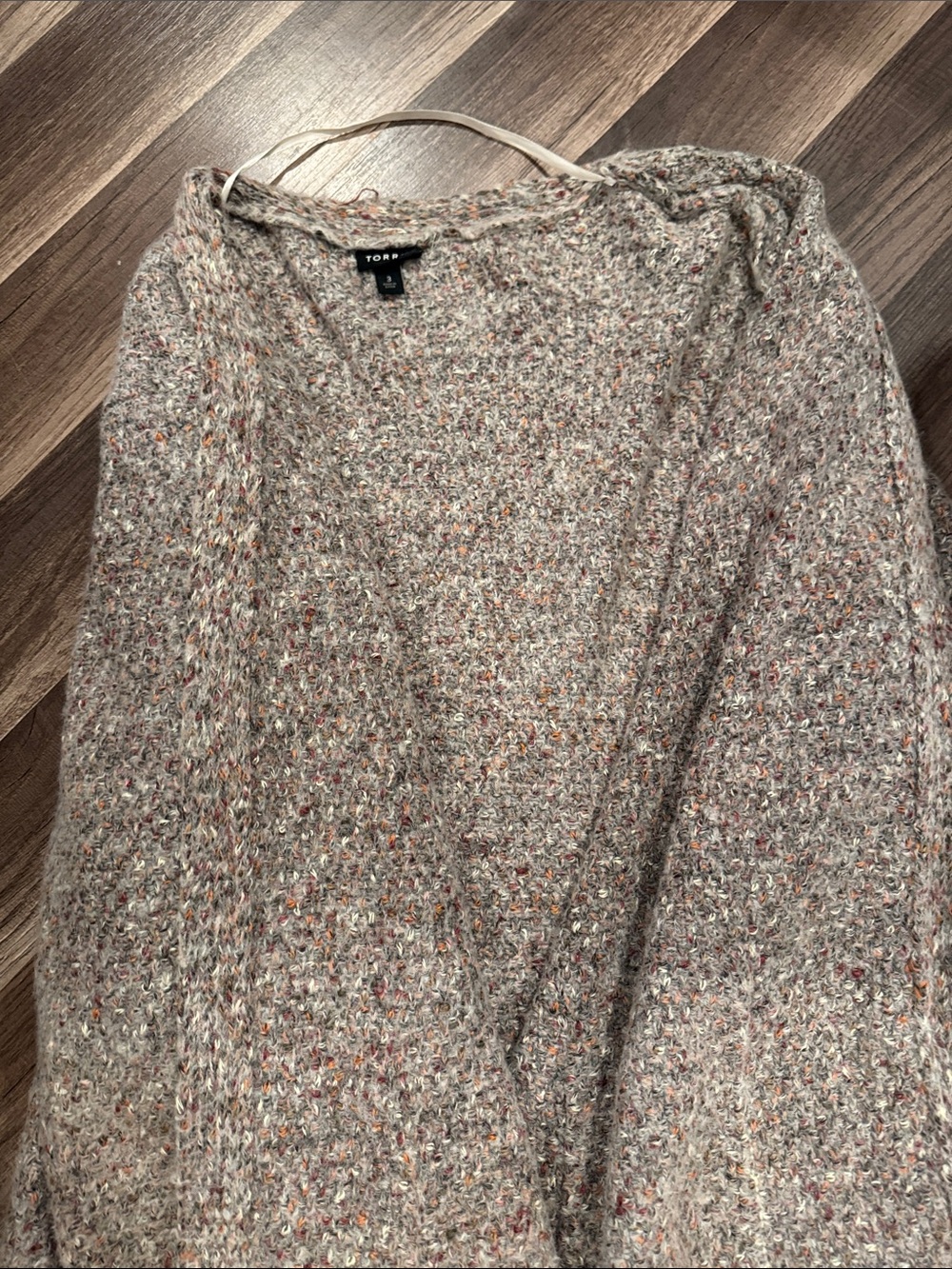 Torrid Beige Multi Tweed Knit Sweater